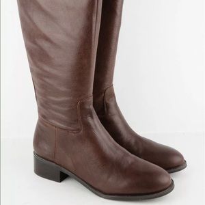 Franco Sarto Belaire Equestrian Boot Leather Brown